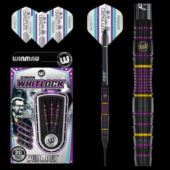 Simon Whitlock 20 grams 85% Tungsten alloy SOFT TIP – Mack Darts