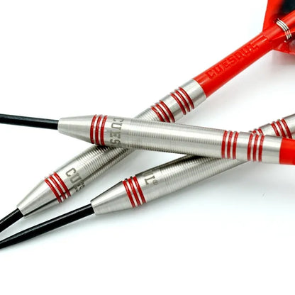 CUESOUL Glory 26 gram Red Lines & Red Shaft 85% Tungsten Steel Tip Dart Set