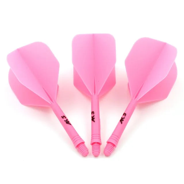 CUESOUL ROST AK5 Integrated Dart Shaft & Flight - Standard Shape - Short - Pink