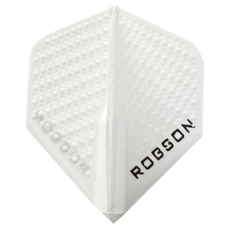 Robson Dimpled Plus Dart Flights - Standard White