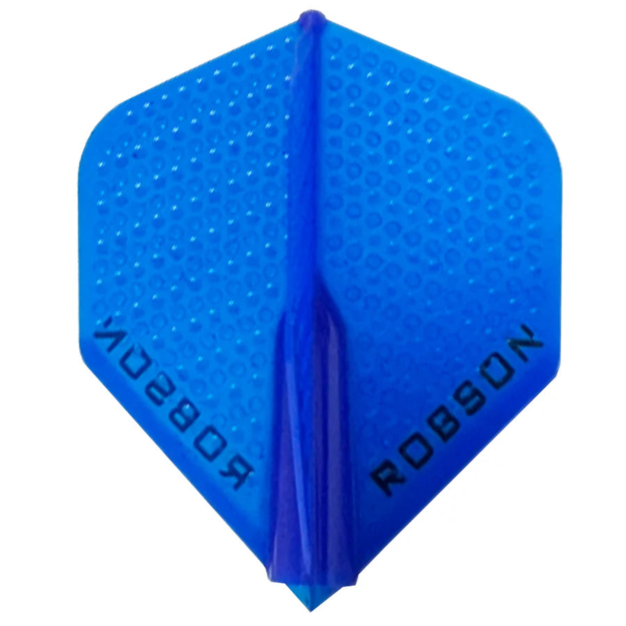 Robson Dimpled Plus Dart Flights - Standard Blue