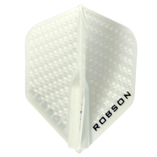 Robson Dimpled Plus Dart Flights - Shape White