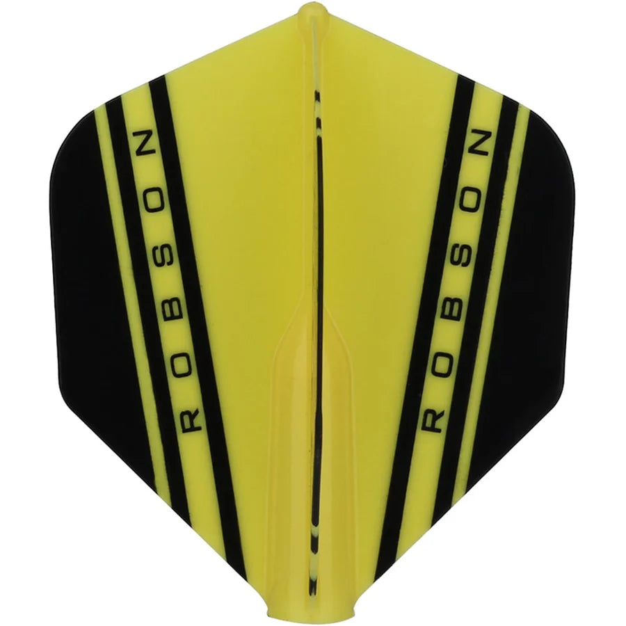 Robson Plus V Dart Flights - Standard Yellow