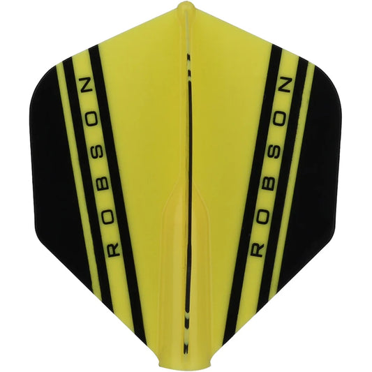 Robson Plus V Dart Flights - Standard Yellow