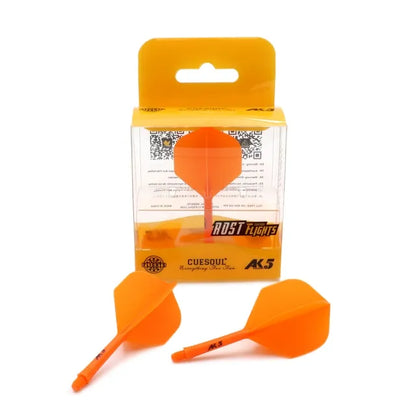 CUESOUL ROST AK5 Integrated Dart Shaft & Flight - Standard Shape - Short - Orange