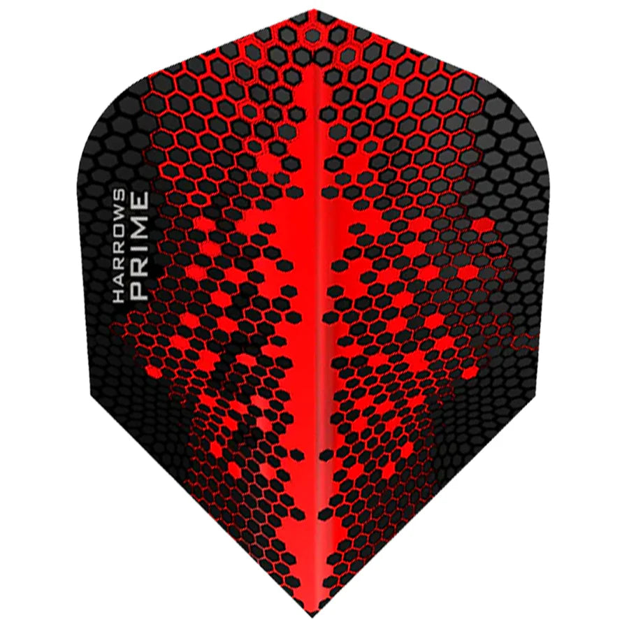 Harrows Prime Hex Red Standard Dart Flights