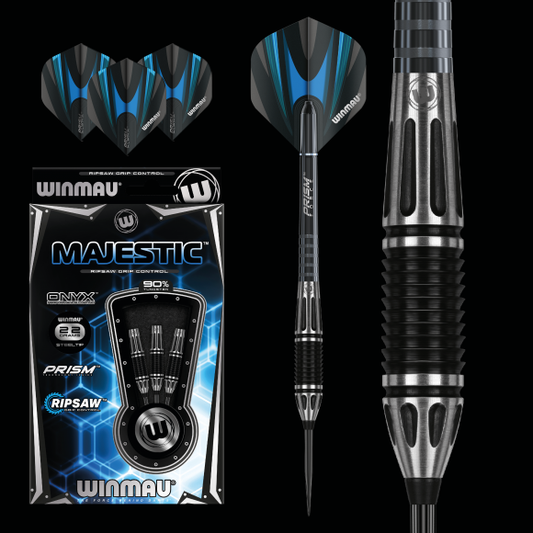 Winmau Majestic 22 gram 90% Tungsten Alloy Steel Tip Darts