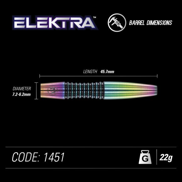 Elektra 22 gram 90% Tungsten alloy