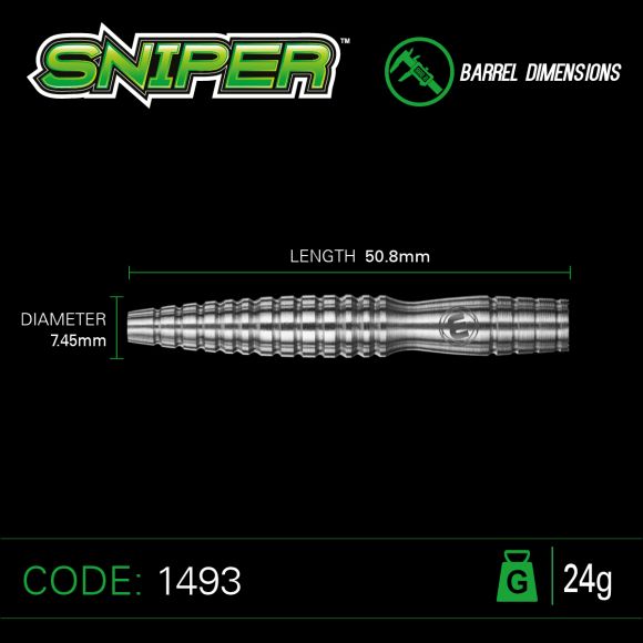 Sniper 24 gram 90% Tungsten alloy