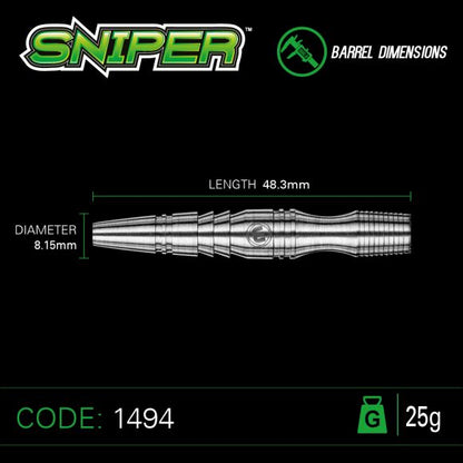 Sniper 25 gram 90% Tungsten alloy