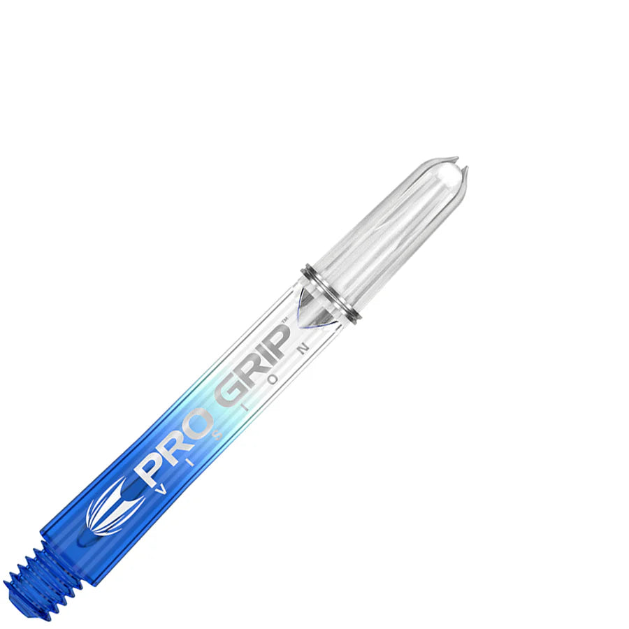 Target Pro Grip Vision Dart Shafts Medium Clear Blue (3 Sets)