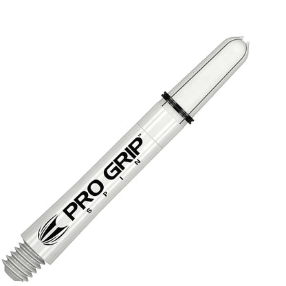 Target Pro Grip Nylon Spinning Dart Shafts Intermediate White (3 Sets)