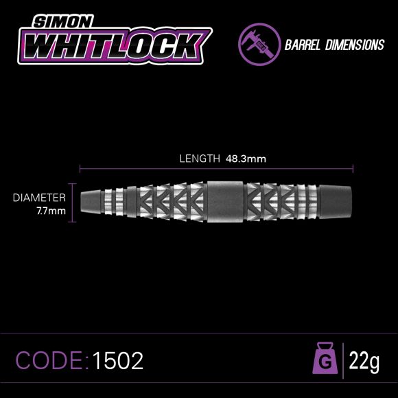 Simon Whitlock 22 gram 90% Tungsten alloy