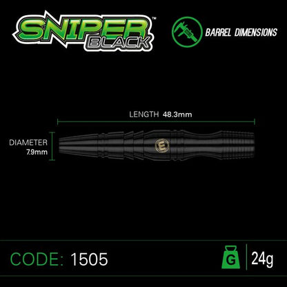 Sniper Black 24 gram 90% Tungsten alloy