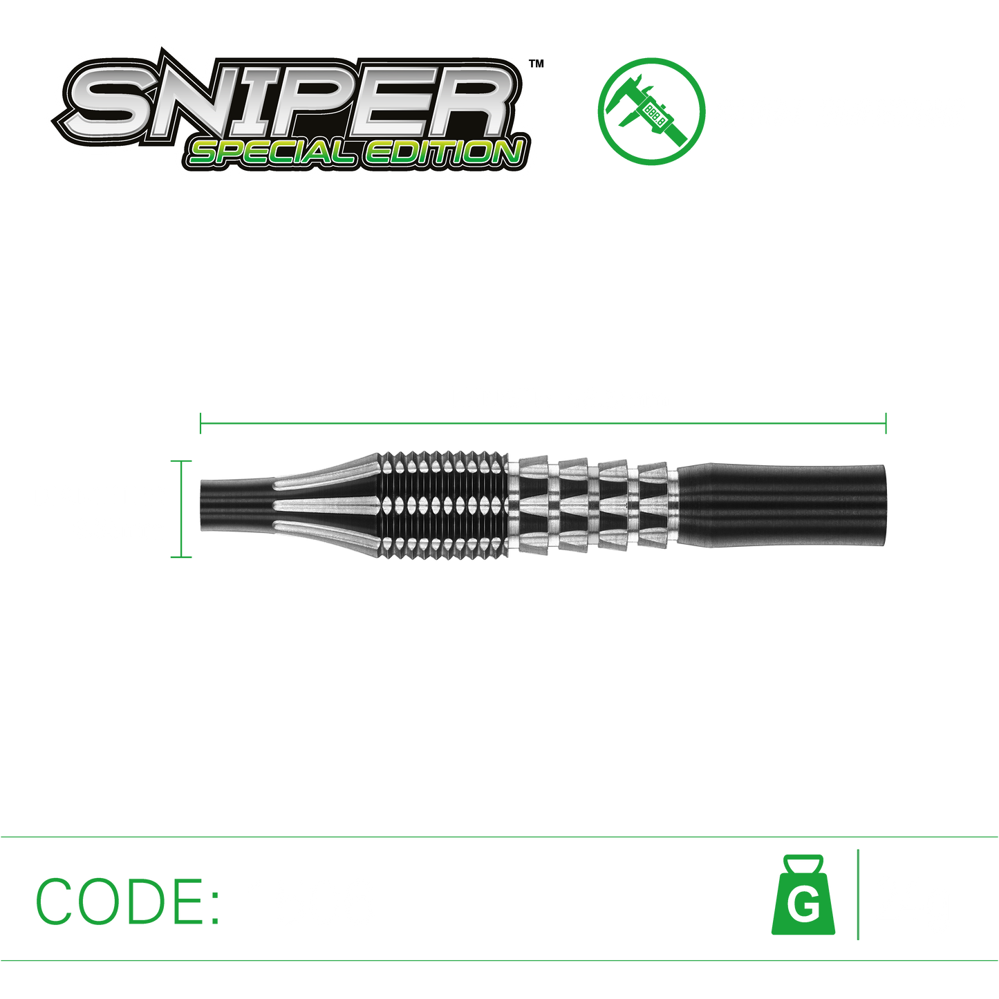 Sniper SE 24 gram 90% Tungsten alloy