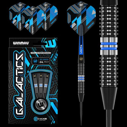 Winmau Galactics Steel Tip Dart Set 24 gram 90% Tungsten Alloy