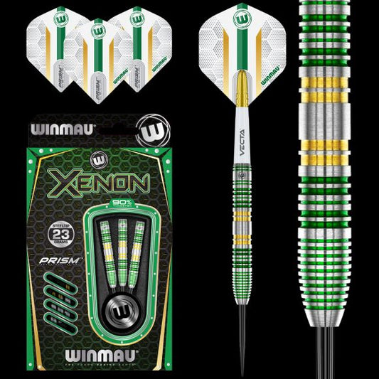 Winmau Xenon Steel Tip Dart Set 23 gram 90% Tungsten Alloy