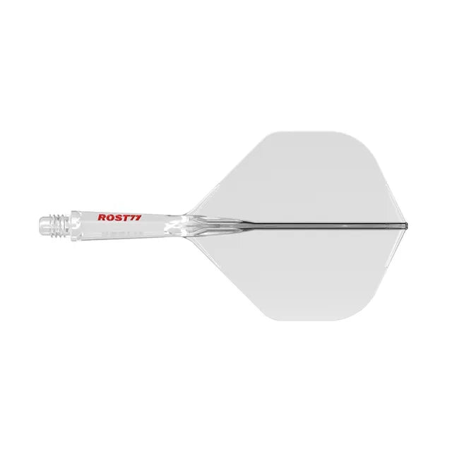 CUESOUL ROST 77 Integrated Dart Shaft & Flight - Big Standard Shape - Long - Transparent R/Y/B