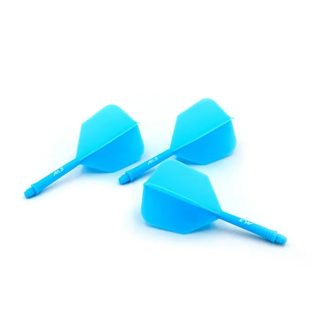 CUESOUL ROST AK5 Integrated Dart Shaft & Flight - Big Wing Shape - Short - Blue