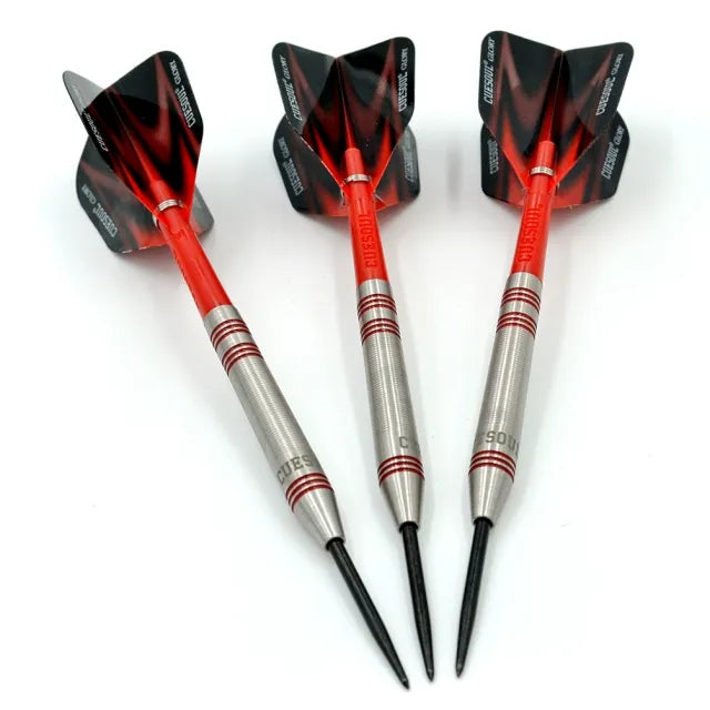 CUESOUL Glory 26 gram Red Lines & Red Shaft 85% Tungsten Steel Tip Dart Set