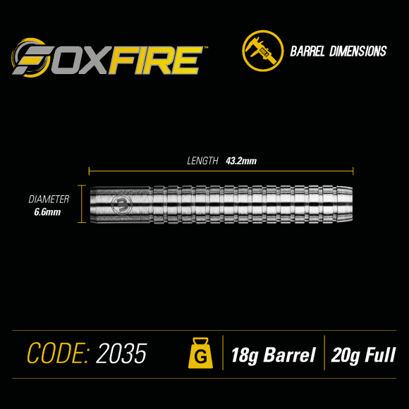 Foxfire 20 gram 80% Tungsten alloy SOFT TIP