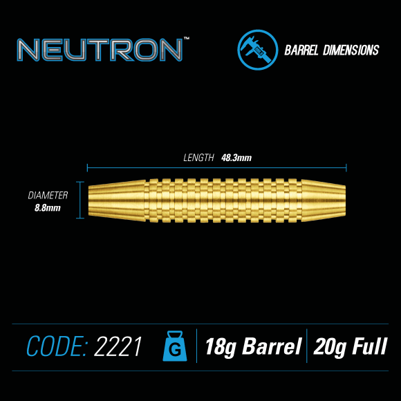 Winmau Neutron 20 gram Brass Soft Tip Darts