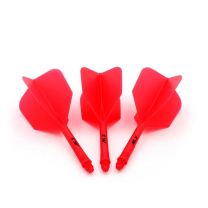 CUESOUL ROST AK5 Integrated Dart Shaft & Flight - Big Wing Shape - Medium - Red