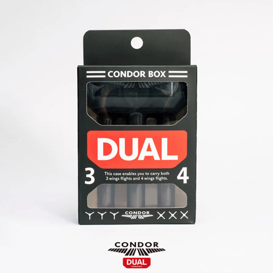 Condor Box Dual Dart Case - Clear Black