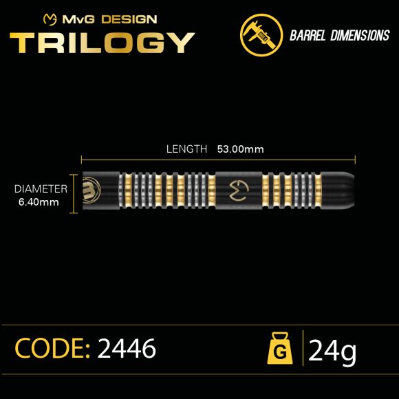 MvG Trilogy 24 gram 90% Tungsten alloy