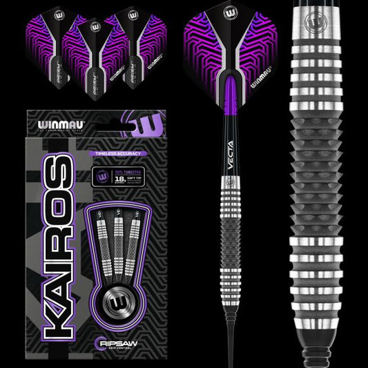 Winmau Kairos 1 SOFT TIP Dart Set 20 gram 90% Tungsten Alloy