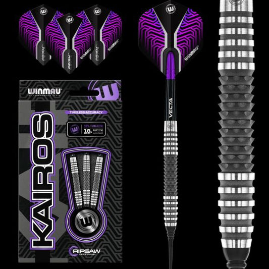 Winmau Kairos 2 SOFT TIP Dart Set 20 gram 90% Tungsten Alloy