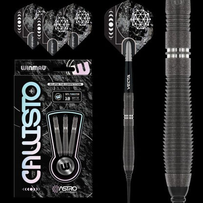 Winmau Callisto 2 SOFT TIP Dart Set 20 gram 90% Tungsten Alloy