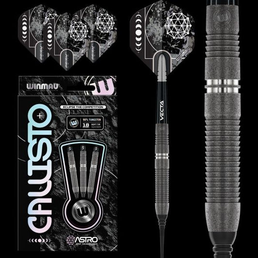 Winmau Callisto 3 SOFT TIP Dart Set 20 gram 90% Tungsten Alloy