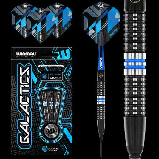 Winmau Galactics 20 gram SOFT TIP Dart Set 90% Tungsten Alloy