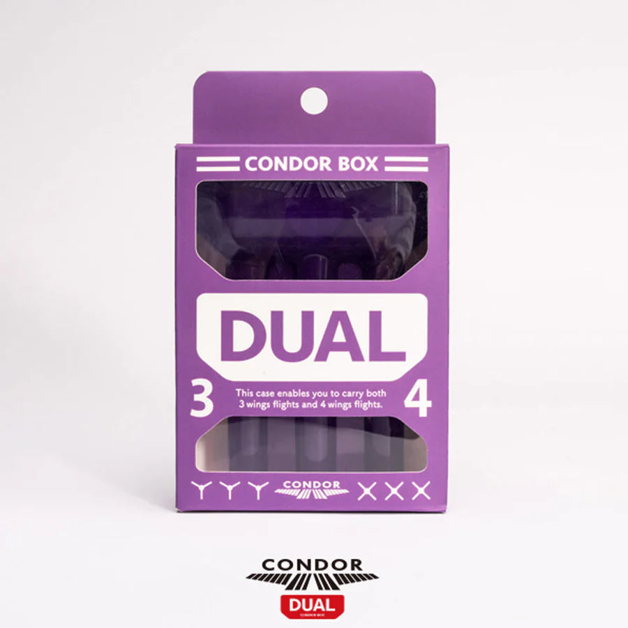 Condor Box Dual Dart Case - Clear Purple