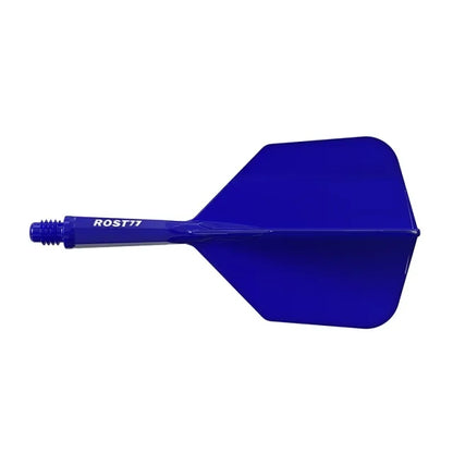 CUESOUL ROST 77 Integrated Dart Shaft & Flight - Big Wing Shape - Short - Blue