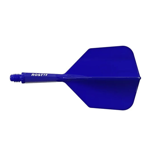 CUESOUL ROST 77 Integrated Dart Shaft & Flight - Big Wing Shape - Medium - Blue