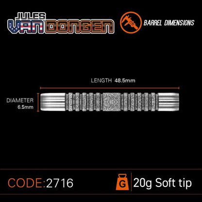 Jules van Dongen - 20 gram 90% Tungsten alloy SOFT TIP