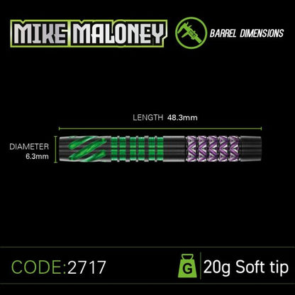 Mike Maloney - 20 gram 90% Tungsten alloy SOFT TIP