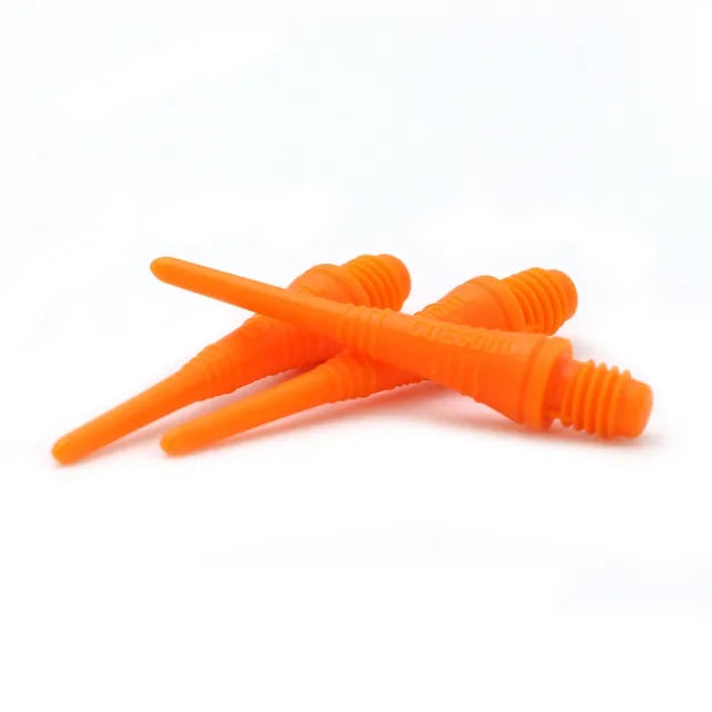 CUESOUL Soft Tip Darts Points 2BA Thread Pack of 100 in Tin - Orange