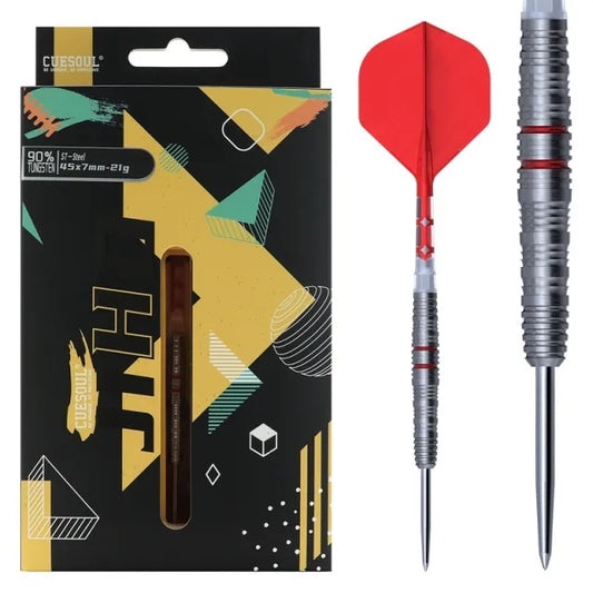 CUESOUL JIHO S7 21 gram 90% Tungsten Steel Tip Dart Set w/ ROST T19 Flight