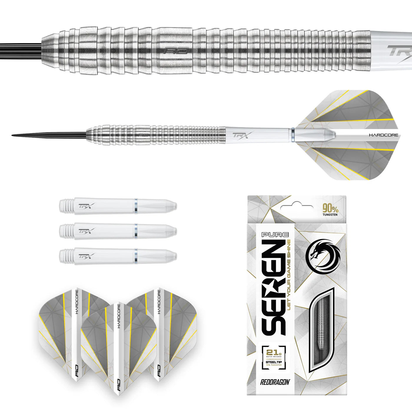 Red Dragon Seren 2 Pure Steel Tip Darts 90% Tungsten - 21gm