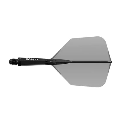 CUESOUL ROST 77 Integrated Dart Shaft & Flight - Big Wing Shape - Long - Transparent B/B/G