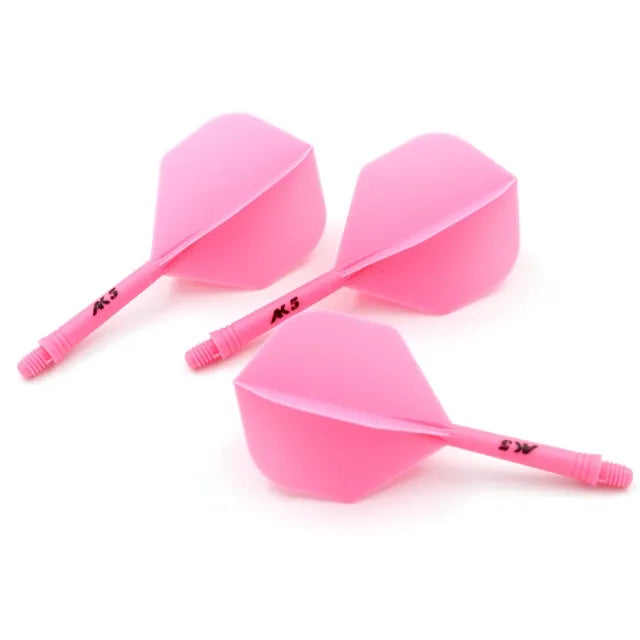 CUESOUL ROST AK5 Integrated Dart Shaft & Flight - Standard Shape - Short - Pink