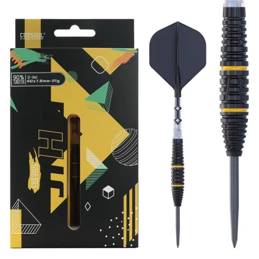 CUESOUL JIHO S2 21 gram 90% Tungsten Steel Tip Dart Set w/ ROST T19 Flight