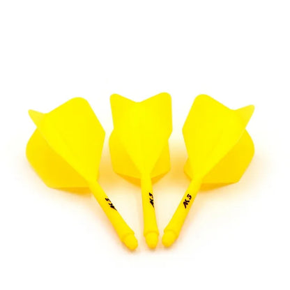 CUESOUL ROST AK5 Integrated Dart Shaft & Flight - Big Wing Shape - Long - Yellow