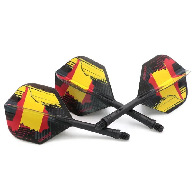 CUESOUL ROST AK5 Integrated Dart Shaft & Flight - Standard Shape - Medium - Spanish Flag