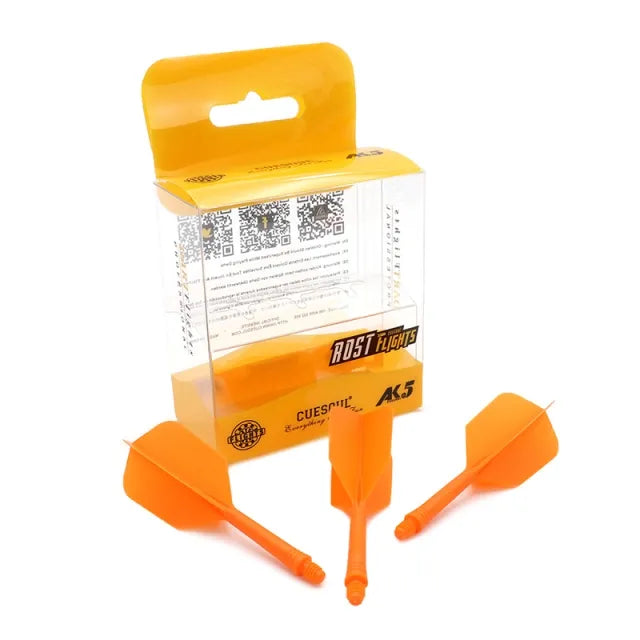 CUESOUL ROST AK5 Integrated Dart Shaft & Flight - Slim Shape - Medium - Orange