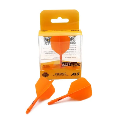 CUESOUL ROST AK5 Integrated Dart Shaft & Flight - Big Wing Shape - Medium - Orange