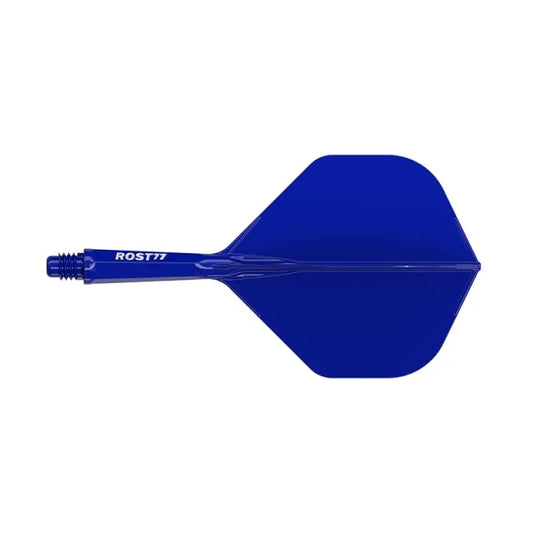 CUESOUL ROST 77 Integrated Dart Shaft & Flight - Big Standard Shape - Short - Solid Blue